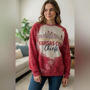 Kansas City Chiefs Red Splatter Pullover